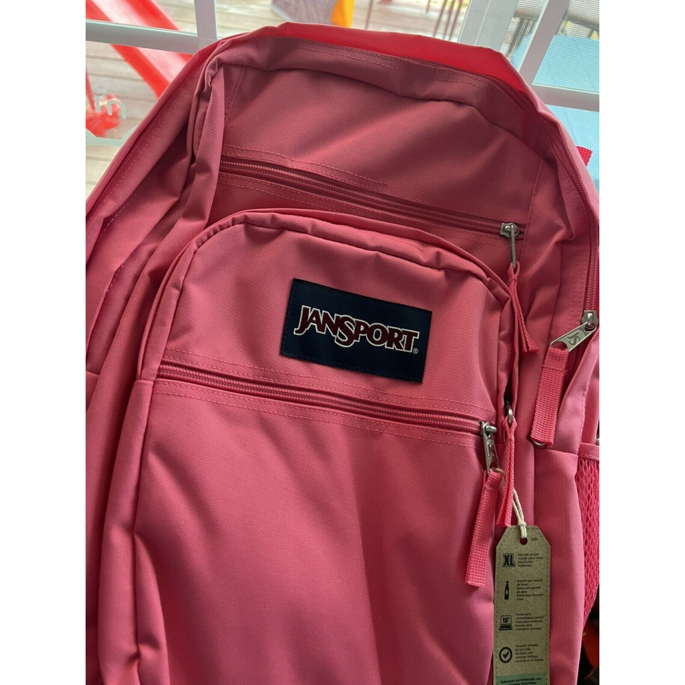 JanSport Big Student 17.5" Backpack - Posh Pink New With Tags Holds 15” Laptop - Picture 2 of 7